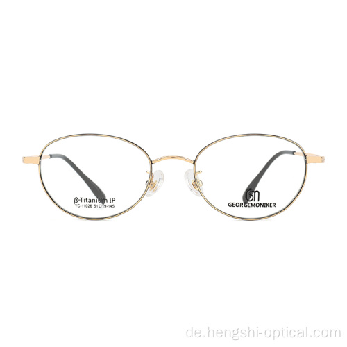 Business Optical Brille Titanium Metall Optical Eyewear Rahmen